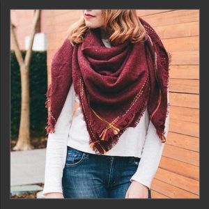 NWT burgundy scarf